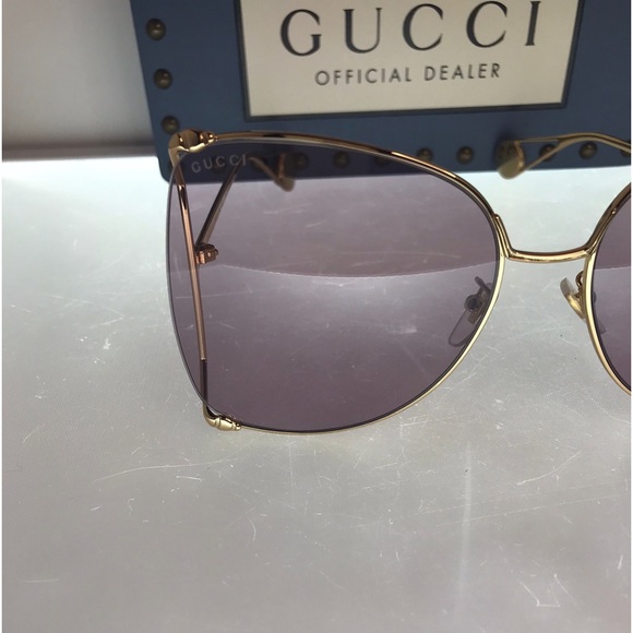 Gucci GG0252S 013 63 Oversize Butterfly Ladies Sunglasses - Picture 6 of 16